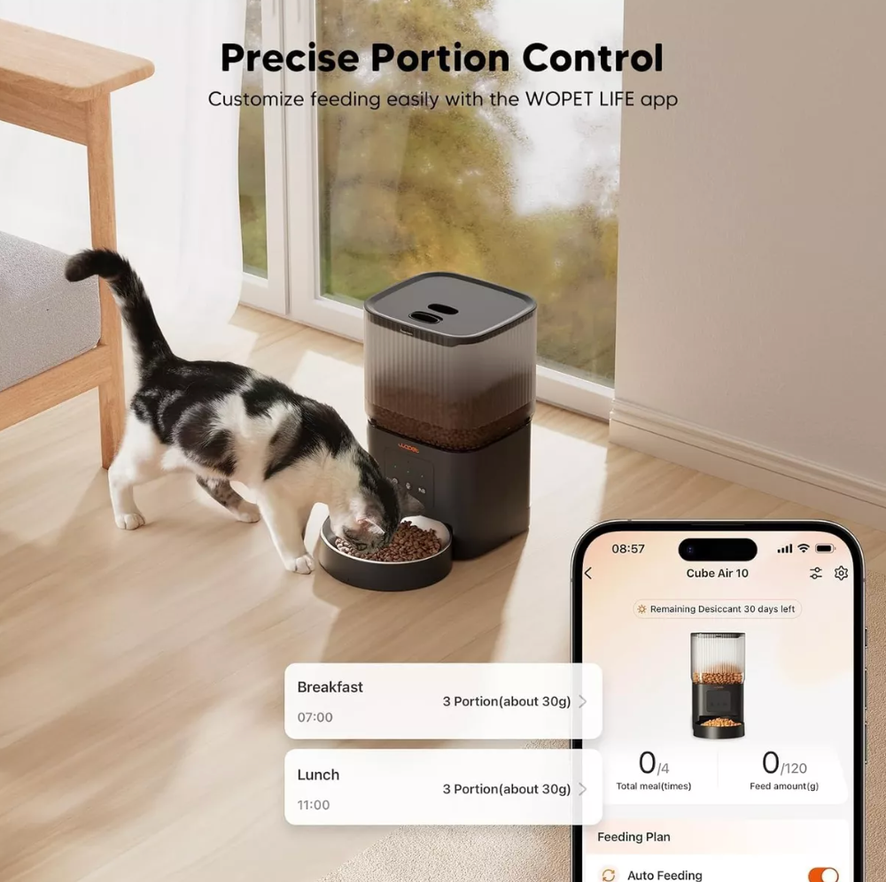 Comedero Inteligente automático para mascotas