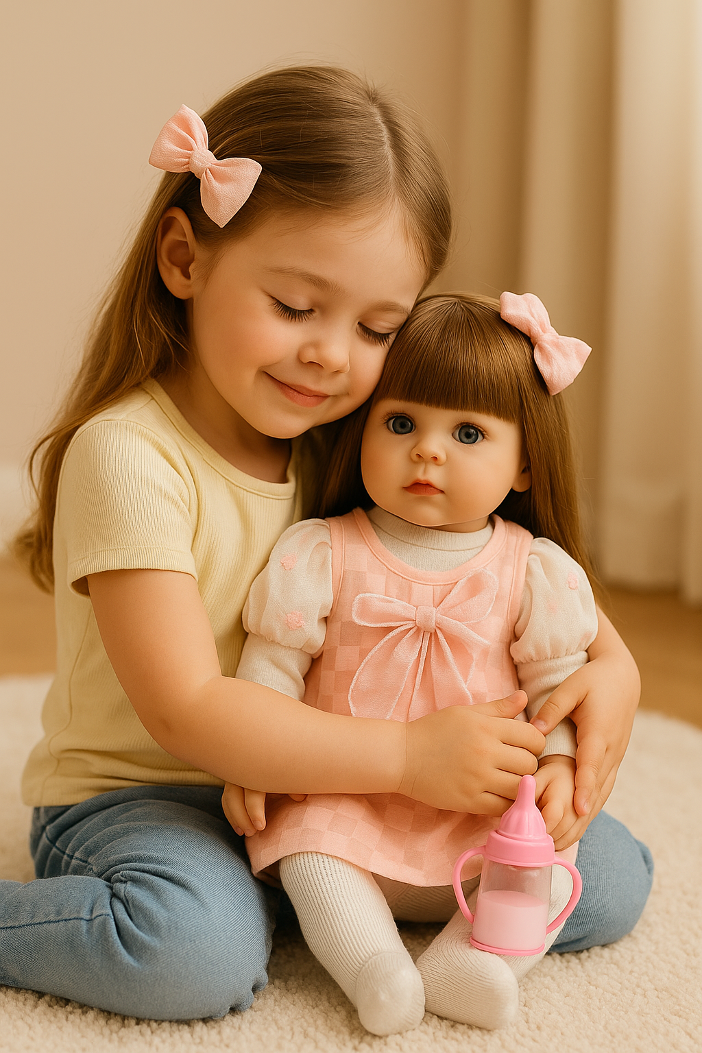 Muñeca Interactiva Inteligente vestido rosa