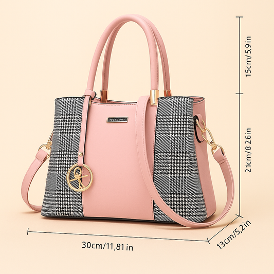 Bolso de dama elegante americano rosa