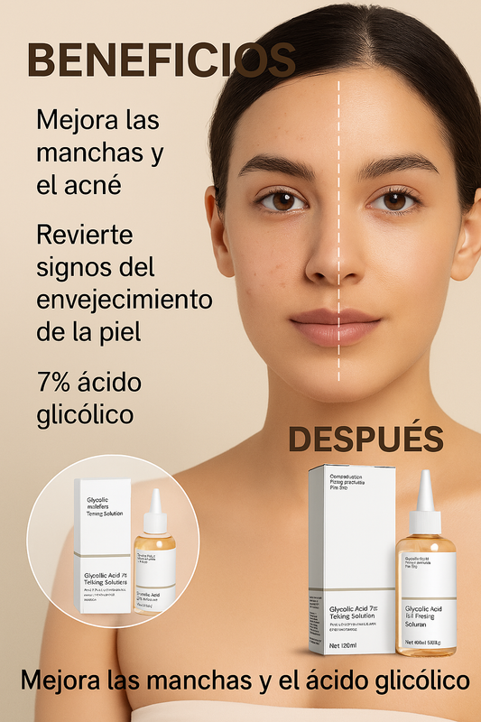 Ácido Glicólico tonificante 7%