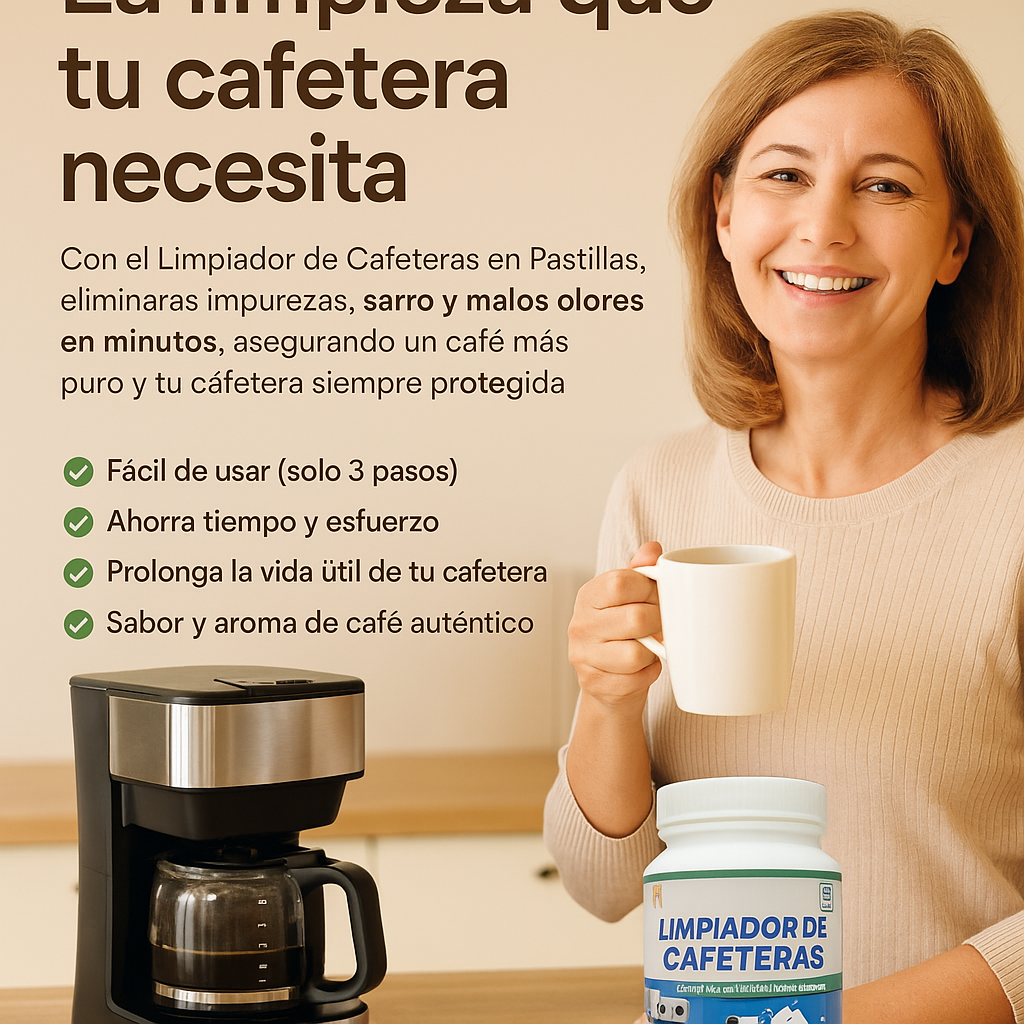 Limpiador desinfectante de Cafetera Pastilla x 20