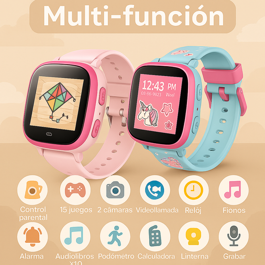 Reloj Inteligente para niñas de 5 A 12 Años