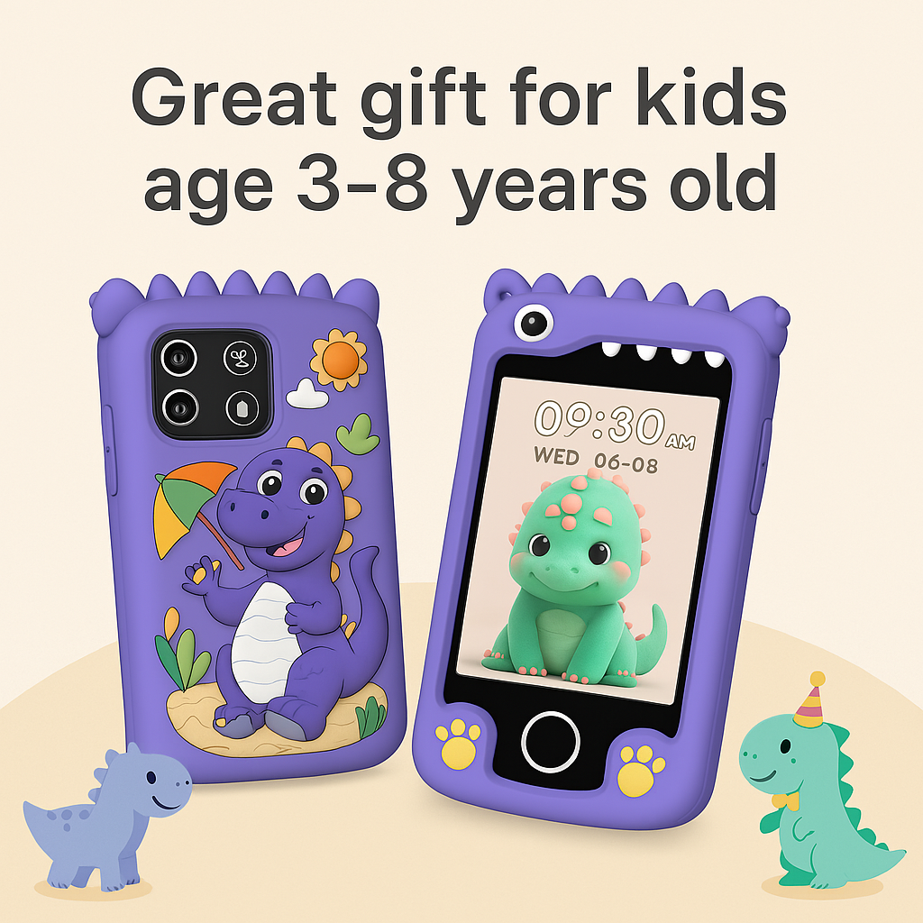 Teléfono inteligente para niñas doble cámara