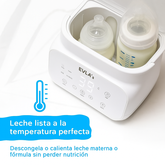Calentador de teteros biberones doble digital EVLA'S