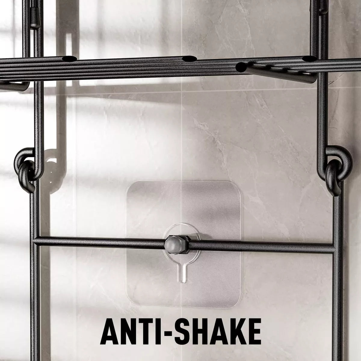 Organizador de ducha colgante sobre cabezal de ducha