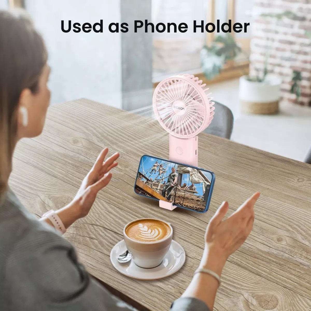 Ventilador de mano portátil recargable