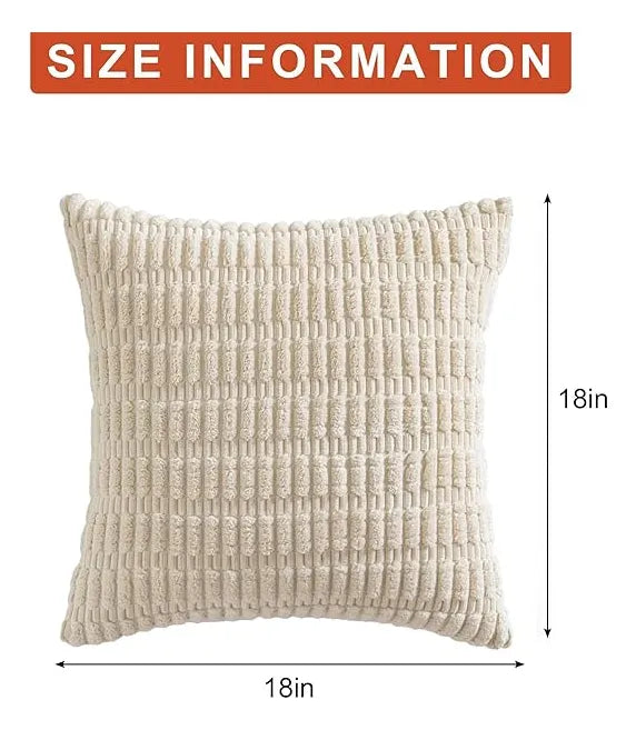 Paquete de 2 fundas de almohada decorativas de pana