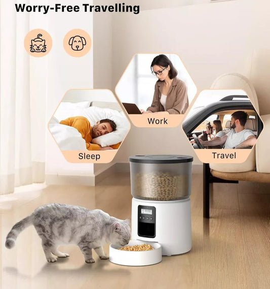 Comedero automático para gatos y perros 5l