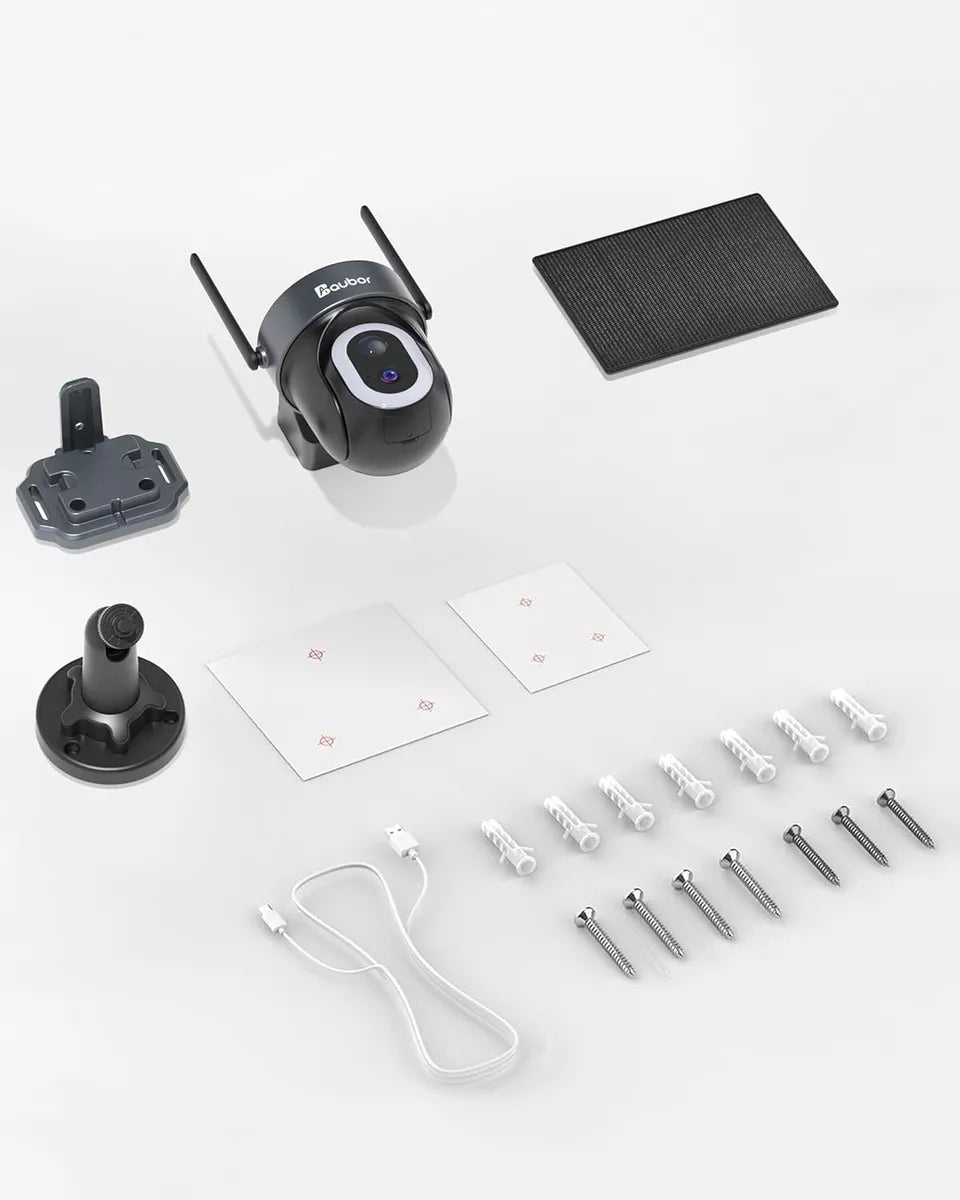Cámara de seguridad solar Inalámbrica visión Nocturna 360°