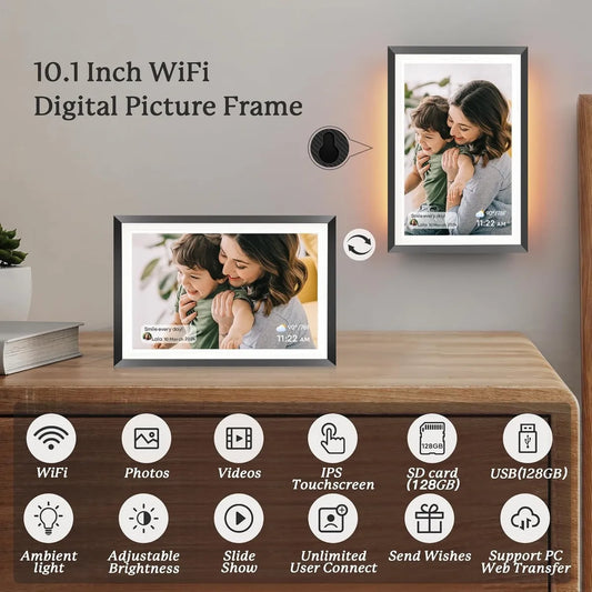 Marco de fotos digital Wifi y sonido