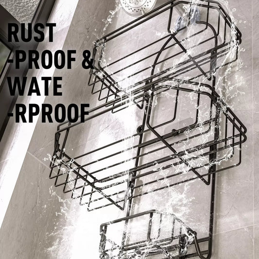 Organizador de ducha colgante sobre cabezal de ducha