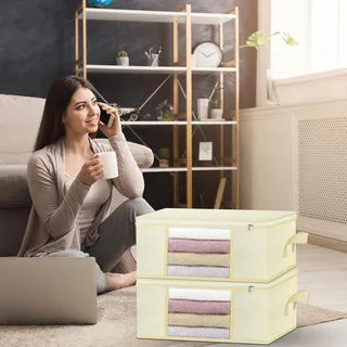 Organizador de ropa para guardar cobijas X2