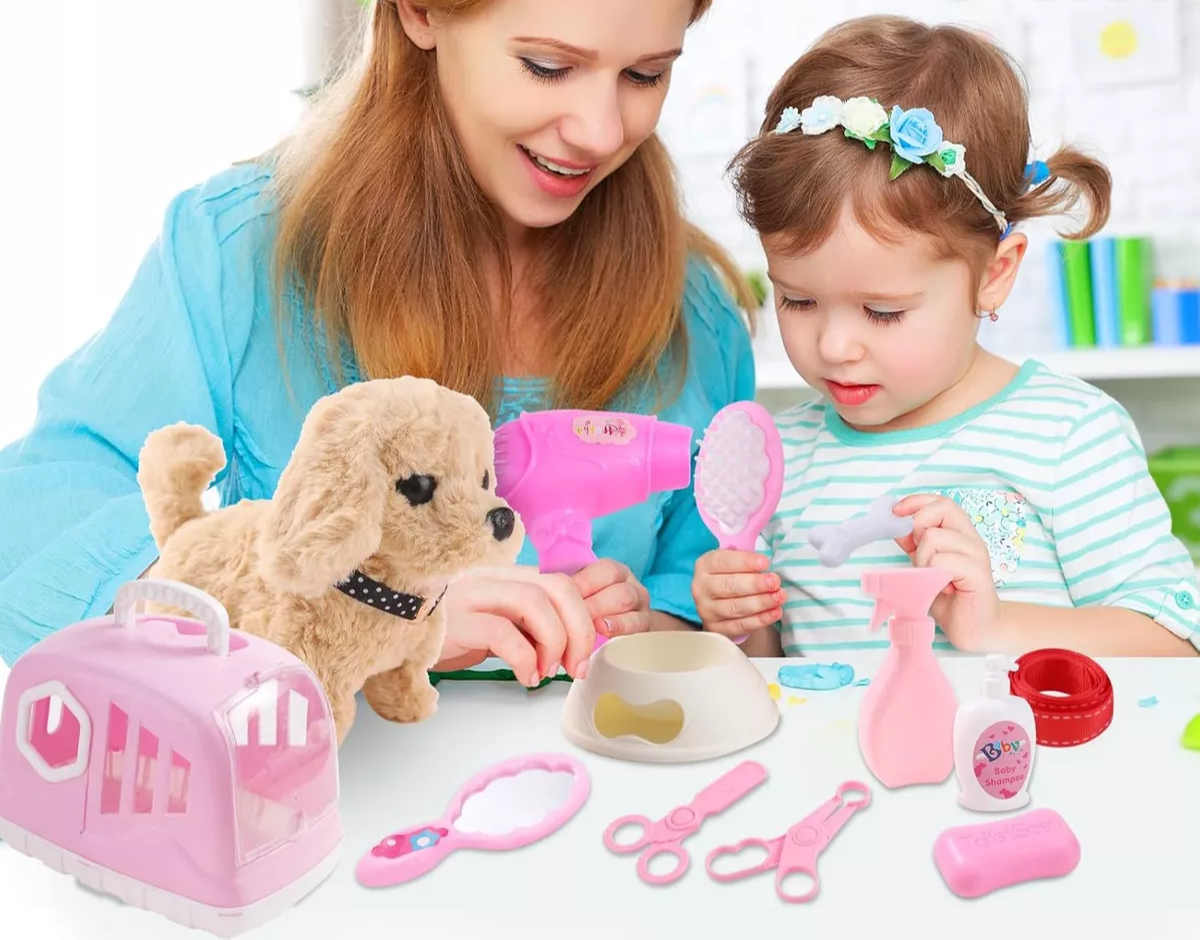 Juguete electrónico peluche de perro para niños