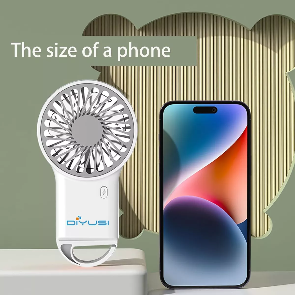 Mini ventilador eléctrico portátil de mano recargable