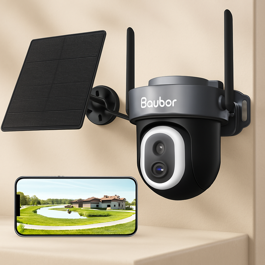 Cámara de seguridad solar Inalámbrica visión Nocturna 360°