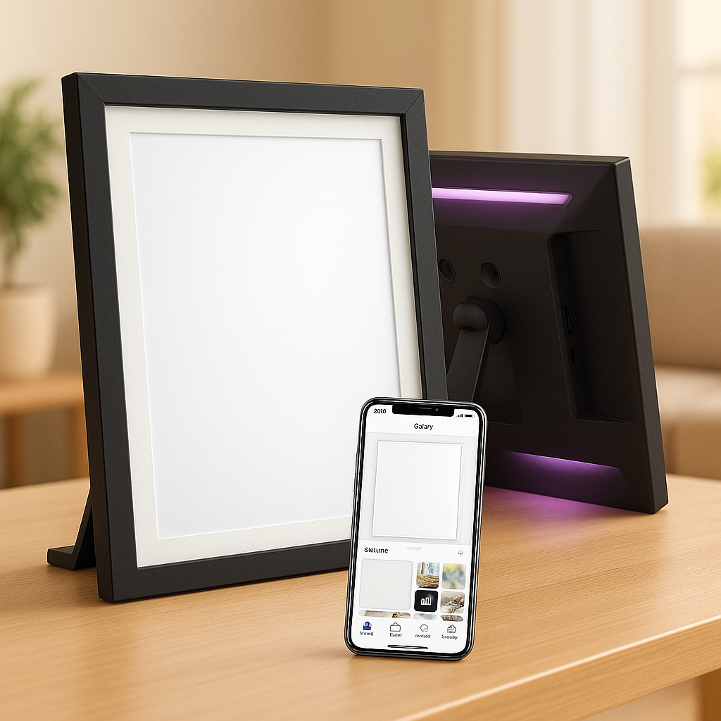 Marco de fotos digital Wifi y sonido