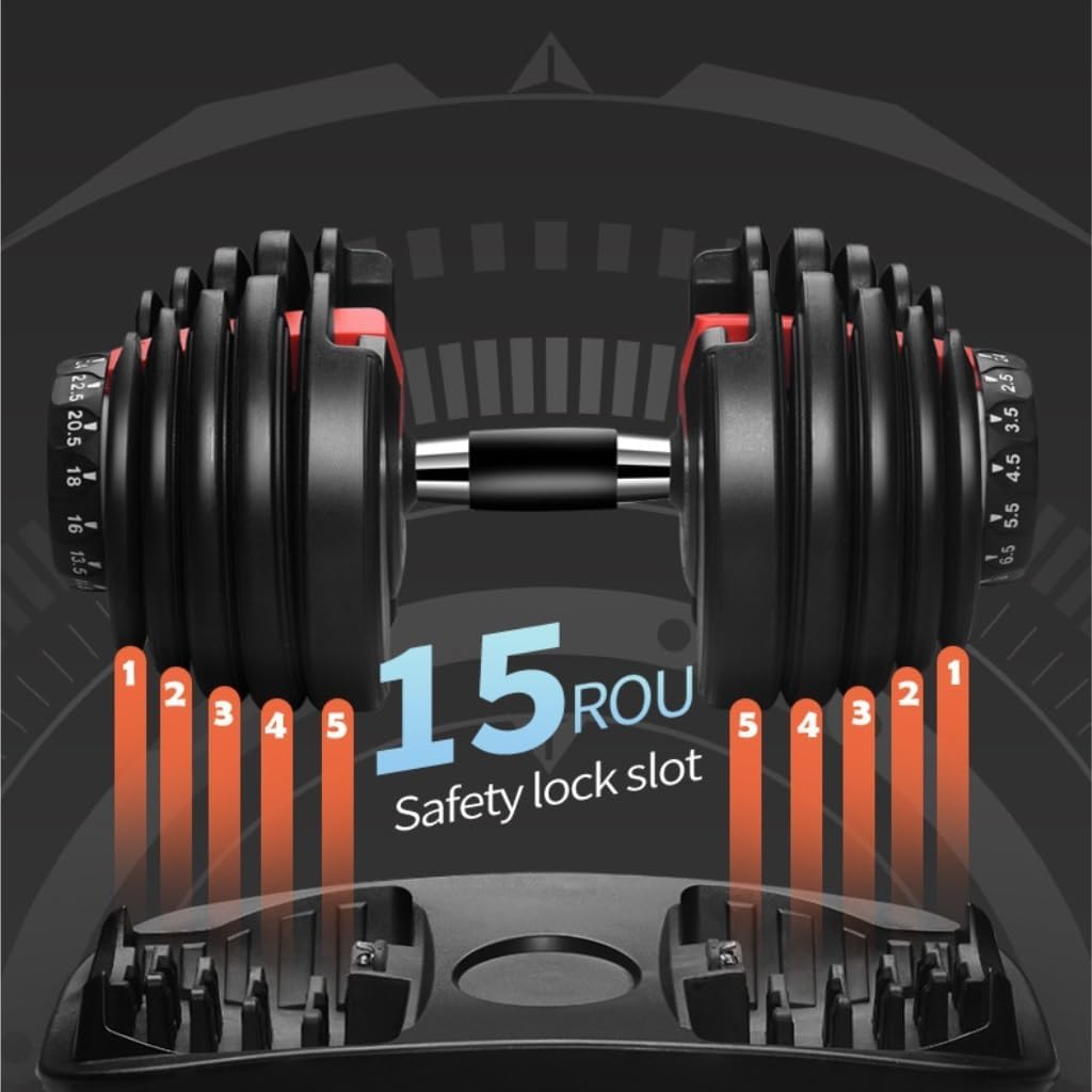 Mancuernas ajustables rápidas para el fitness Dumbbells