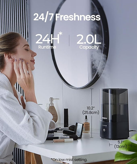 Humidificador ultrasónico silencioso niebla fría