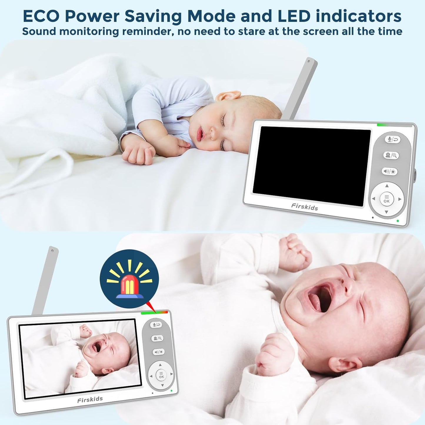 Monitor de bebé y audio Firskids