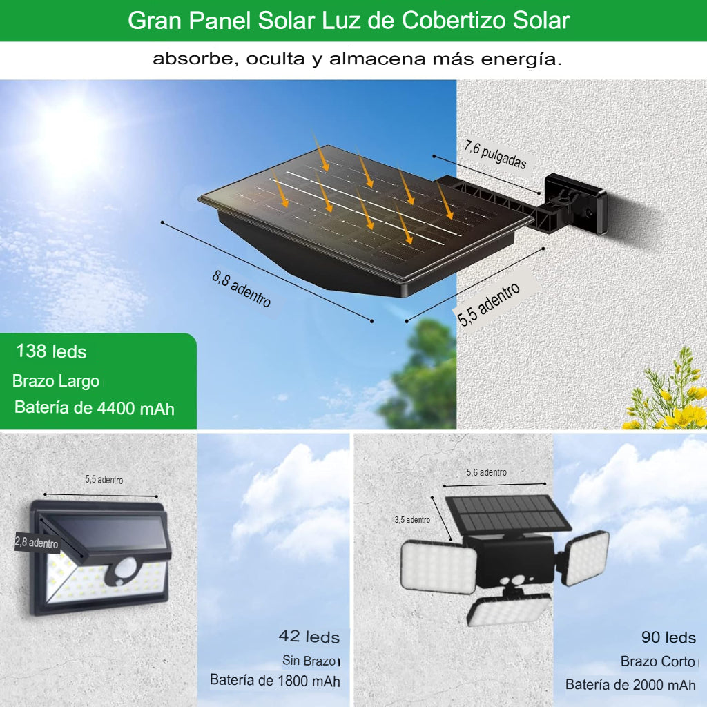 Lampara solar para exteriores Solar Barn
