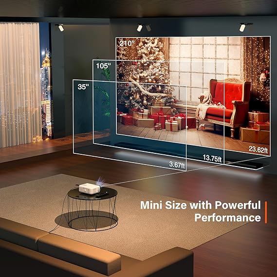 Mini proyector VOPLLS 1080P Full HD