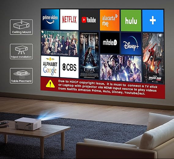 Proyector de imagen Wifi Bluetooth Fangor 230 HD