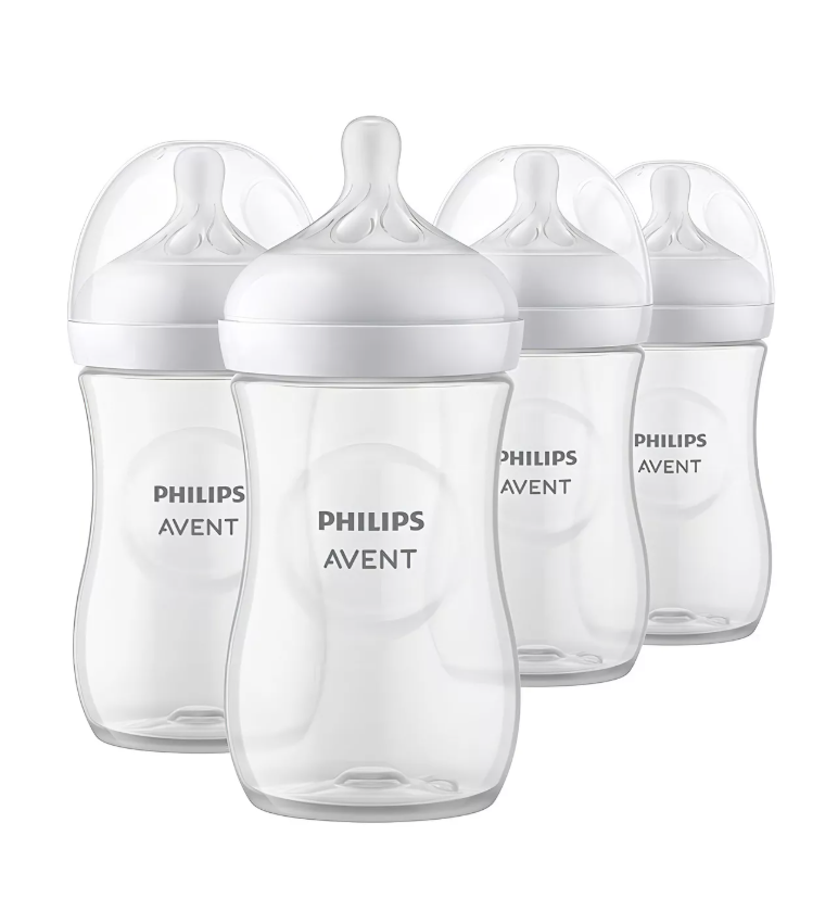 Kit 4 Biberones transparente Philips Avent Natural