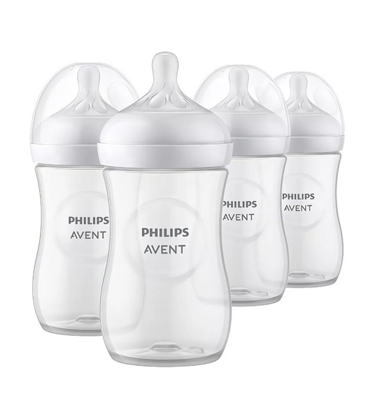 Kit 4 Biberones transparente Philips Avent Natural