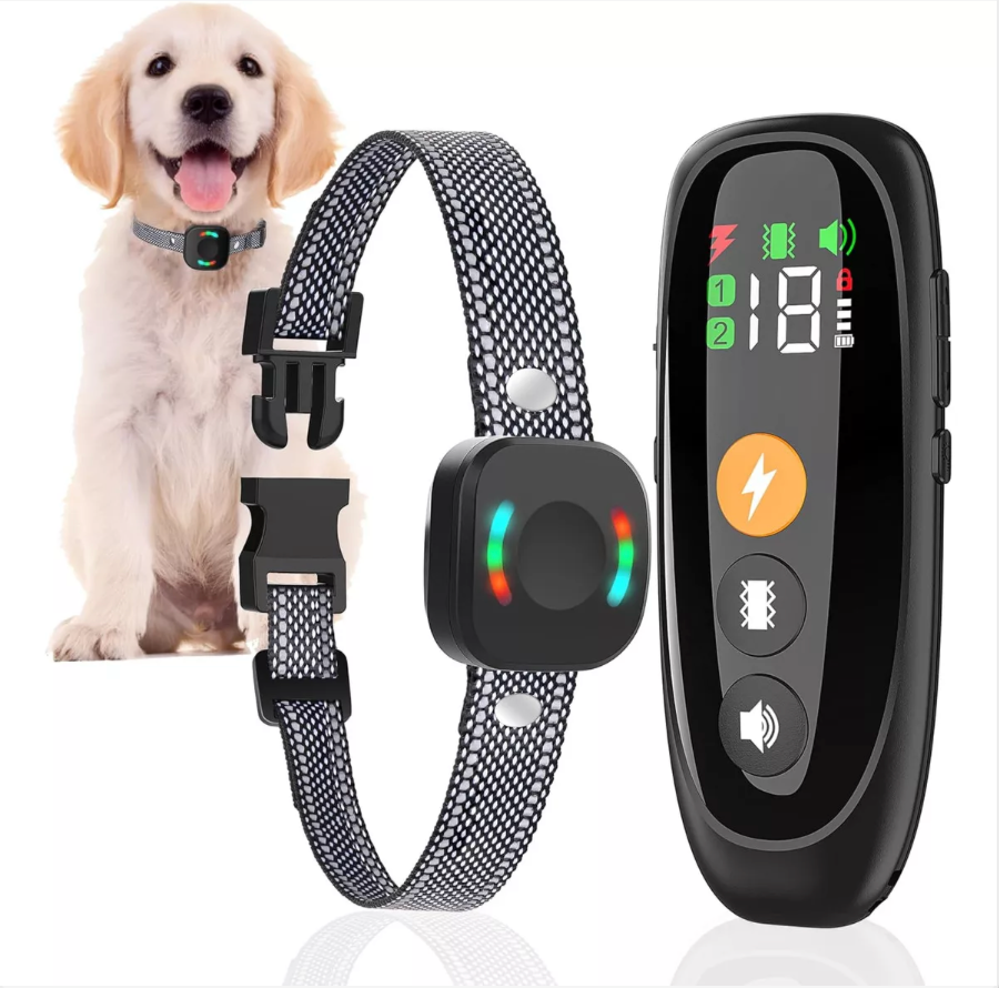Collar eléctrico de entrenamiento canino recargable