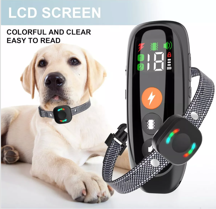 Collar eléctrico de entrenamiento canino recargable