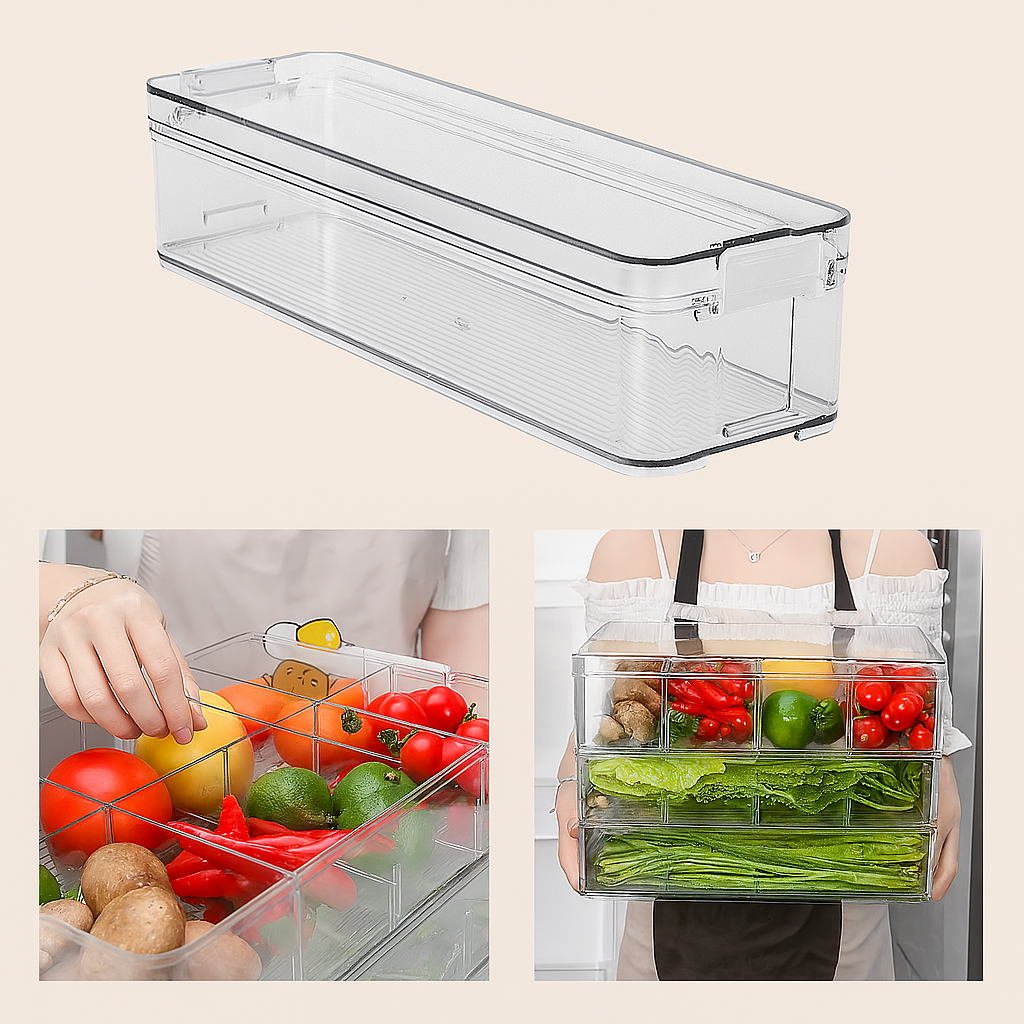 Contenedores organizadores en rectángulo