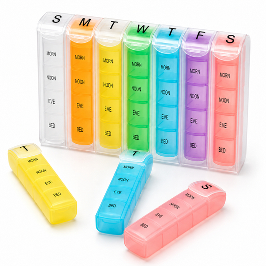 Organizador de Pastillas Semanal Colorido