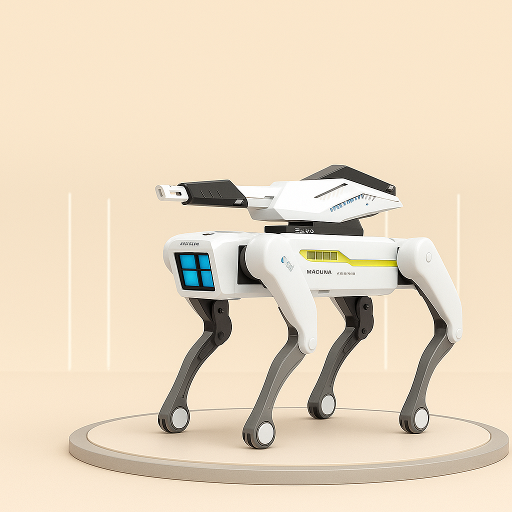 Perro Robot lanza Orbes con control remoto