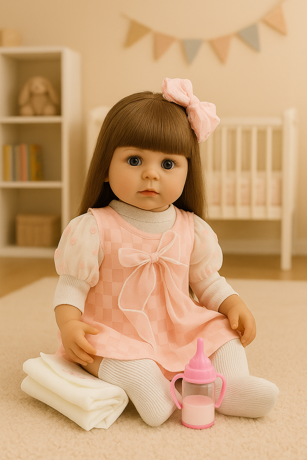 Muñeca Interactiva Inteligente vestido rosa