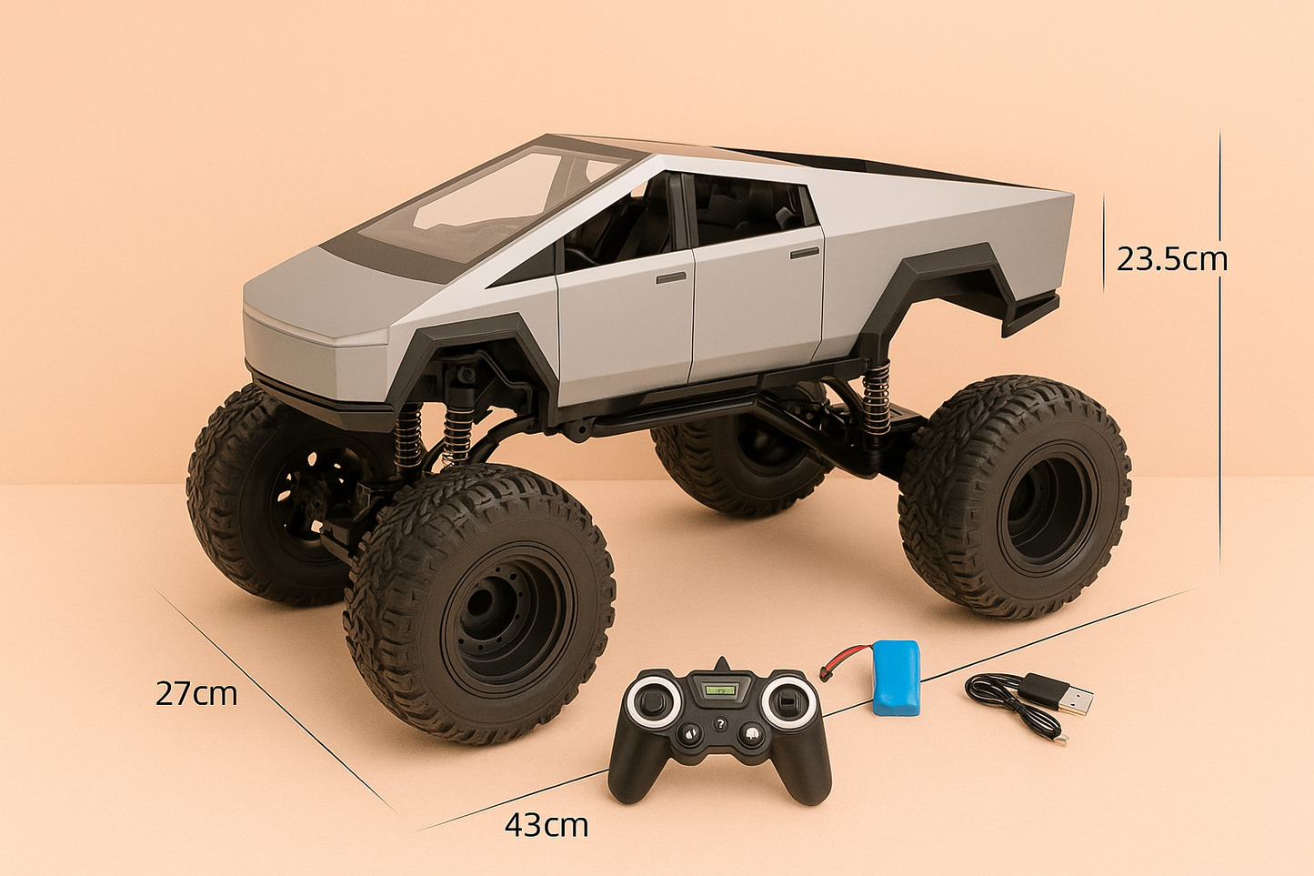 Cybertruck grande a control remoto