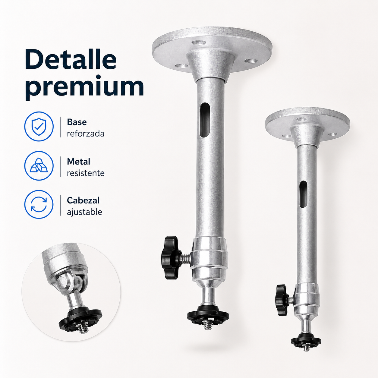 Soporte Universal 3 En 1 Para Proyector Cámara Luz Techo Pared