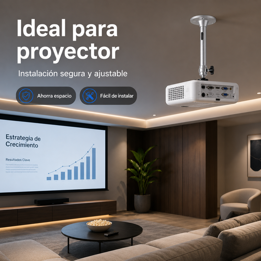 Soporte Universal 3 En 1 Para Proyector Cámara Luz Techo Pared