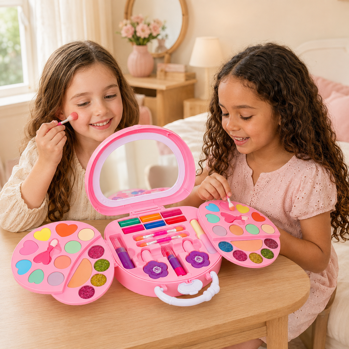 Maquillaje De Niña Bolso, Lavable No Tóxico