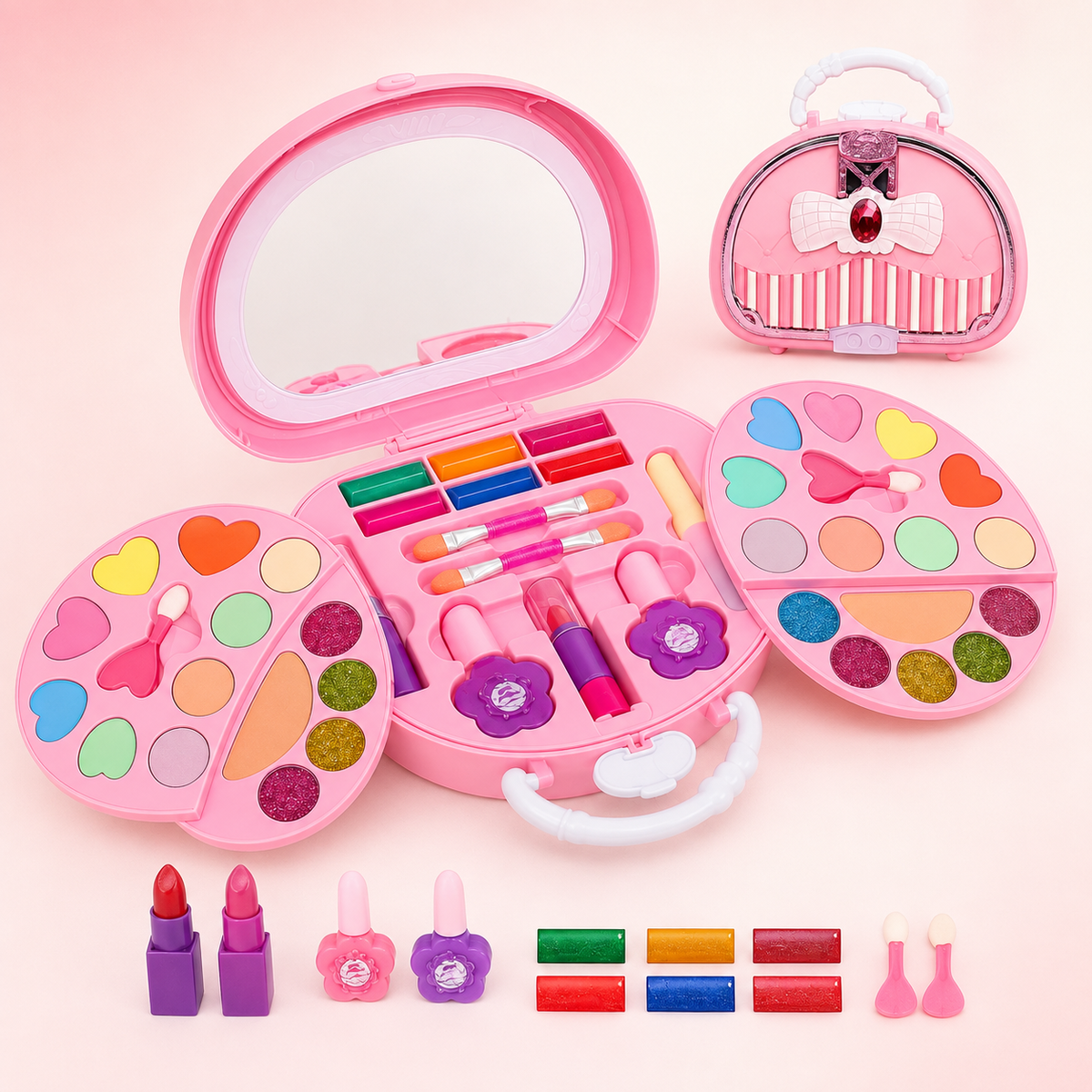 Maquillaje De Niña Bolso, Lavable No Tóxico