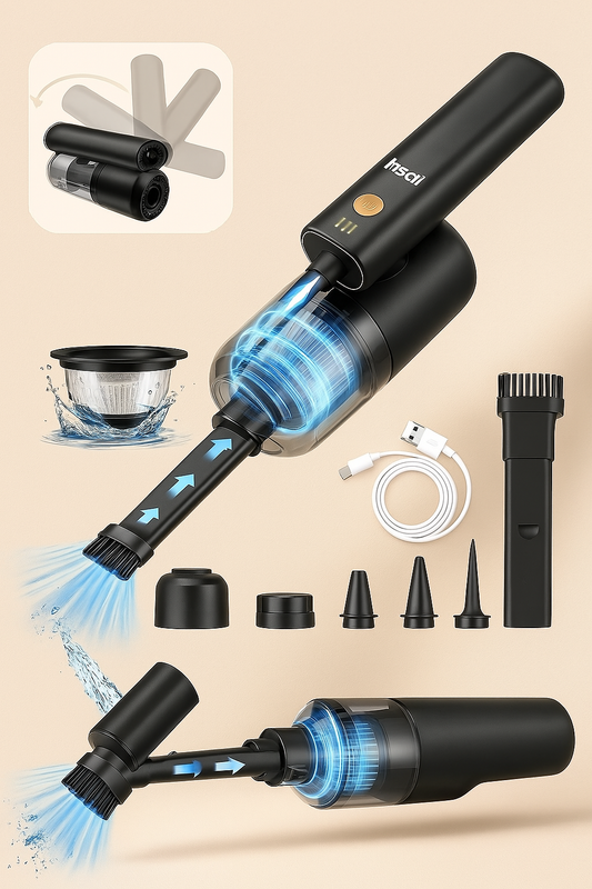 Mini aspirador + soplador de aire comprimido Inalámbrico