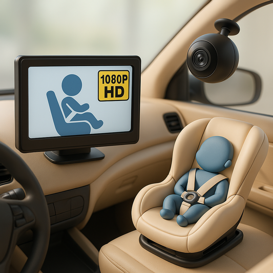 Monitor de bebé para carro con cámara de bebé