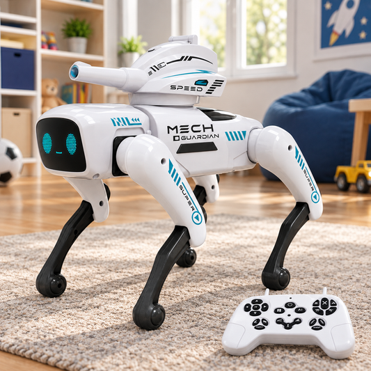 Perro Robot lanza Orbes con control remoto