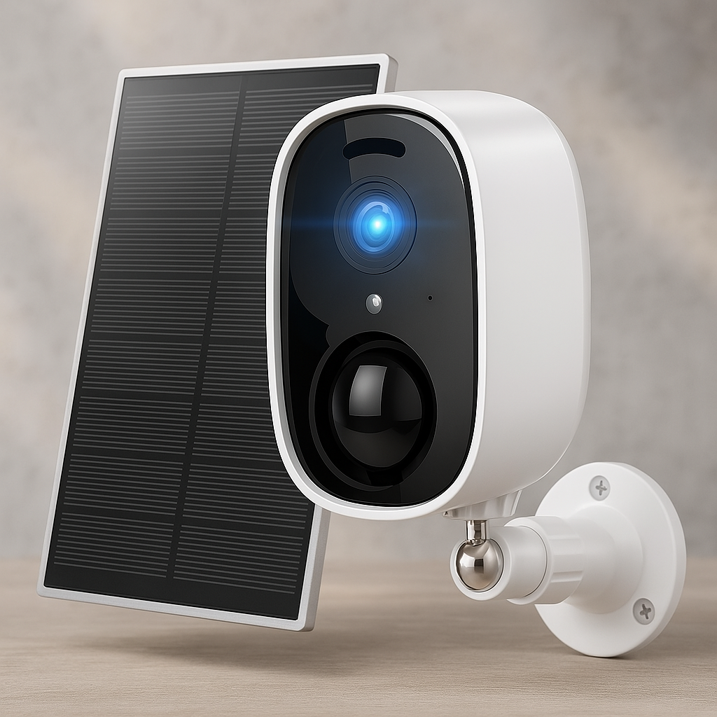 Cámara de vigilancia solar Wifi visión nocturna con audio