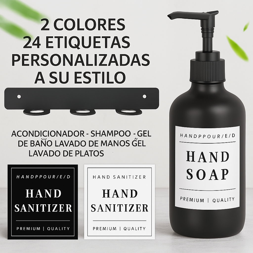 Dispensador de shampoo de ducha para pared sin perforación