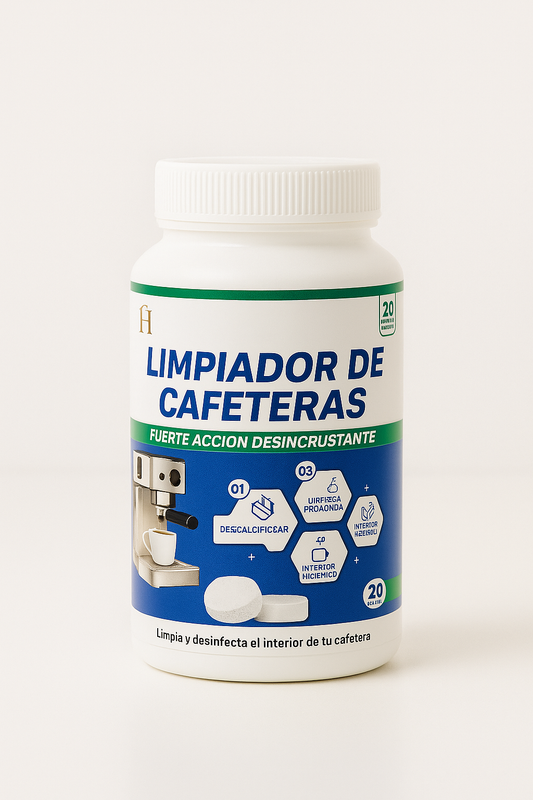 Limpiador desinfectante de Cafetera Pastilla x 20