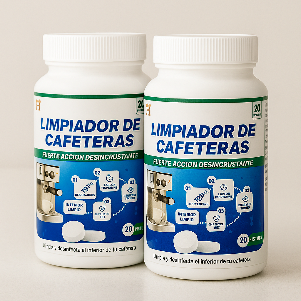 Limpiador desinfectante de Cafetera Pastilla x 20