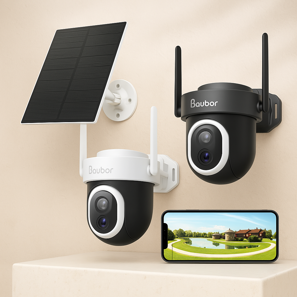 Cámara de seguridad solar Inalámbrica visión Nocturna 360°