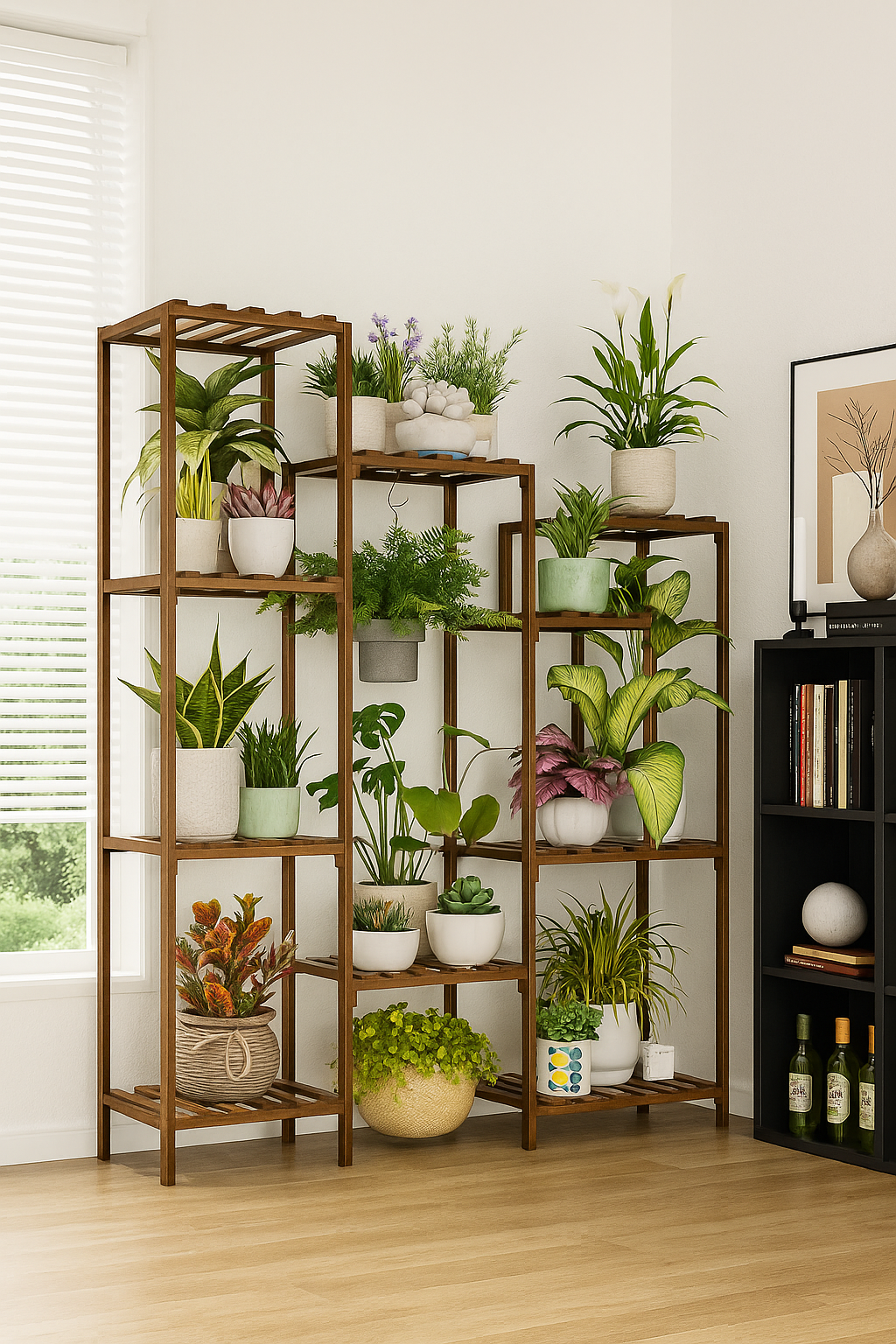 Soporte para plantas de interior y exterior Bamworld