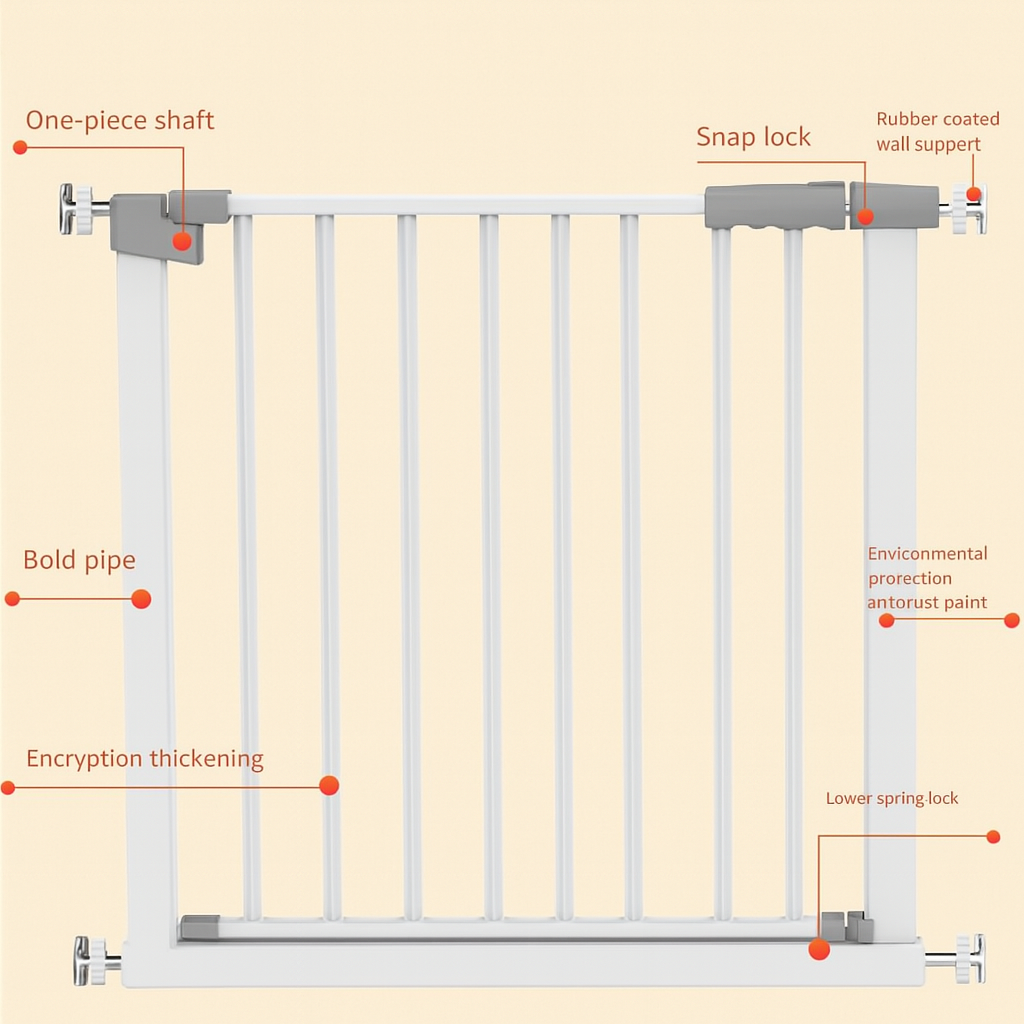 Puertas de seguridad para escaleras Balaustres