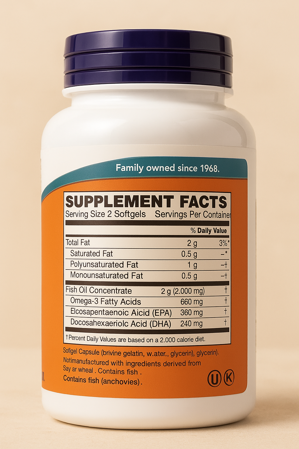 Omega-3 1000mg cápsulas Now Foods